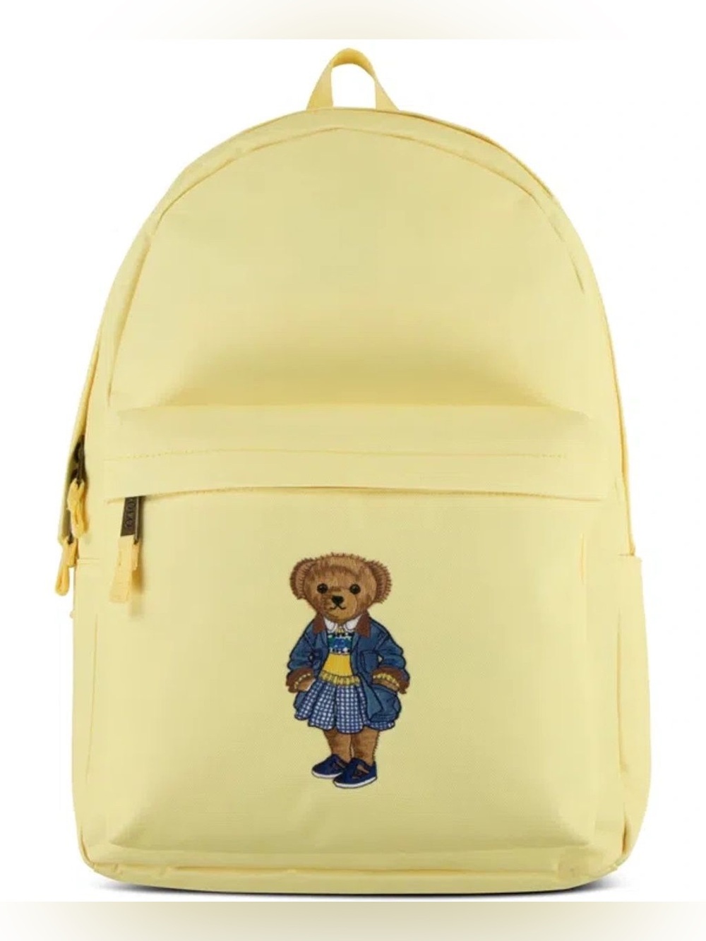 Polo by Ralph Lauren Pale Yellow Polo Bear-Embroidered Backpack
